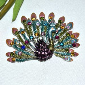 Large Peacock Pin/Pendant